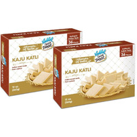 Vadilal Kaju Katli 360 Grams (36pcs) Twin Pack Authentic Indian Sweets Made With Cashew Nuts.