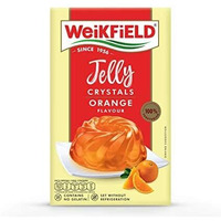 Weikfield Jelly Crystals Orange Flavour, 90gm(Pack of 2)