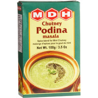 MDH Chutney Podina Masala (Spice Blend for Mint Chutney), 3.5-Ounce Boxes (Pack of 10)