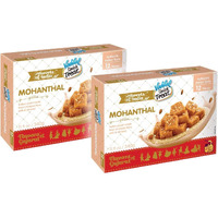 Vadilal Mohanthal 360 Grams (12pcs) Twin Pack Authentic Indian Sweets Made With Chickpea Flour & Almond.