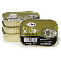 SARDINES IN VEGETABLE OIL (4PK)