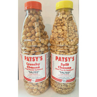 2-pack Patsy's Channa (Chick Peas or Garbanzo)  Salted  (Crunchy Channa & Split Channa)