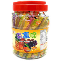 Jin Jin Fruit Jelly Filled Strip Straws Candy - Many Flavors! (35.26 oz)