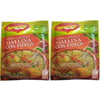 MAGGI Sopa Criolla Gallina con Fideos 60 gr. - 2 Pack / Chicken Noodle Soup 2.1 oz. - 2 Pack