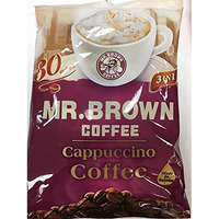 Mr. Brown 3 in 1 Instant Coffee 30 Sachets (Cappuccino, 2 Packs)