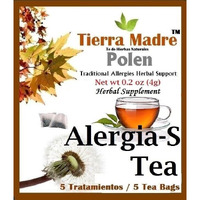 Tierra Madre Alergia-S Herbal Tea 0.2oz 5 Pack - Each Bag with 5 Tea Bags