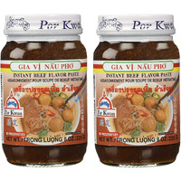 Por Kwan Satay Peanut Sauce for Chicken & Pork (2 Pack, Total of 14oz)