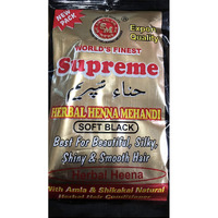 SUPREME HERBAL HENNA Powder Soft Black Hair Color (24 x 150gm = 3.2 kg)