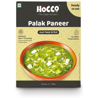 HOCCO Paneer Sabji Combo Pack of 4 (Smoked Paneer, Palak Paneer, Paneer Tikka Lababdar, Paneer Methi Malai) | Ready to Eat | Just Heat & Eat | No Added Preservative& Colours | Meal Ready in 5 Minutes