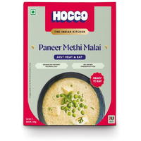 HOCCO Ready to Eat Paneer Sabji | Ready to Cook | No Added Perservatives | Serves 2 People -300 gm (Paneer Methi Malai)