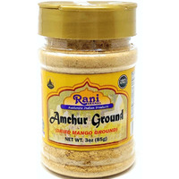 Rani Amchur (Mango) Ground Powder Spice 3oz (85g) ~ All Natural, Indian Origin | No Color | Gluten Free Ingredients | Vegan | NON-GMO | No Salt or fillers