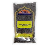 Rani Black Mustard Seeds Whole Spice (Rai Sarson) 7oz (200g) All Natural ~ Gluten Free Ingredients | NON-GMO | Vegan | Indian Origin