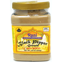 Rani Black Pepper Fine Powder 80 Mesh, Premium Indian 16oz (454g) ~ Gluten Friendly, Non-GMO, Natural