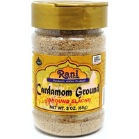 Rani Cardamom (Elachi) Ground, Powder Indian Spice 3oz (85g) ~ All Natural, No Color added, Gluten Friendly | Vegan | NON-GMO | No Salt or fillers