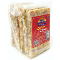 Rani Cashew Chikki (Brittle Candy) 3.5oz (100g) x Pack of 10 ~ All Natural | Vegan | No colors | Gluten Friendly | Indian Origin