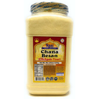 Rani Chana Besan - Chickpeas Flour, Gram (Pet Jar) 4lb (64oz) ~ All Natural | Vegan | Gluten Free Ingredients | NON-GMO | Indian Origin