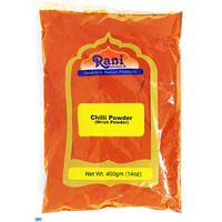 Rani Chilli Powder (Mirchi) Ground Indian Spice 14oz (400g) ~ All Natural, Salt-Free | Vegan | No Colors | Gluten Free Ingredients | NON-GMO | Indian Origin