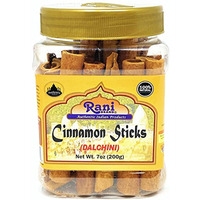 Rani Cinnamon Sticks 7oz (200g) ~ 22-26 Sticks, 3 Inches in Length, Cassia Round, PET Jar ~ All Natural | Vegan | No Colors | Gluten Friendly | NON-GMO