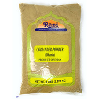 Rani Coriander Ground Powder (Indian Dhania) Spice 5lbs (80oz) Bulk ~ All Natural, Salt-Free | Vegan | No Colors | Gluten Free Ingredients | NON-GMO | Indian Origin