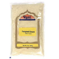 Rani Fenugreek (Methi) Seeds Ground Powder 14oz (400g) Trigonella foenum graecum | Gluten Friendly | Non-GMO (used in cooking & Ayurvedic spice)
