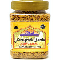 Rani Fenugreek (Methi) Seeds Whole 25oz (1.56lbs) 708g PET Jar, Trigonella foenum graecum ~ All Natural | Vegan | Gluten Friendly | Non-GMO | Indian Origin, used in cooking & Ayurvedic spice