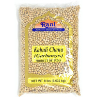 Rani Garbanzo Beans (Kabuli Chana) 8lbs (128oz) Bulk ~ All Natural | Vegan | Gluten Friendly | NON-GMO | Indian Origin