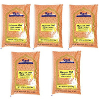 Rani Masoor Dal (Indian Red Lentils) Split Gram 8lb (128oz) Pack of 5 (Total 40lbs) Bulk ~ All Natural | Gluten Friendly | NON-GMO | Vegan | Indian Origin