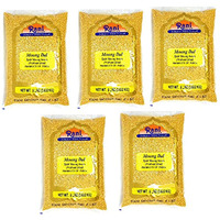 Rani Moong Dal (Split Mung Beans without skin) Lentils Indian 8lb (128oz) Pack of 5 (Total 40lbs) Bulk ~ All Natural | Gluten Friendly | NON-GMO | Vegan