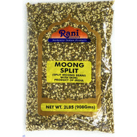 Rani Moong Split (Split Mung Beans WITH skin) Lentils Indian 2lbs (32oz) ~ All Natural | Gluten Free Ingredients | NON-GMO | Vegan???