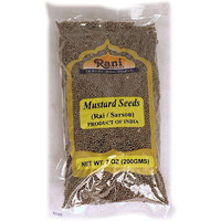 Rani Mustard Seeds 200g (7oz) Crushed Coarse, All Natural ~ Gluten Friendly | NON-GMO | Vegan | Indian Origin