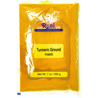 Rani Natural Turmeric (Haldi) Root Powder Spice, (High Curcumin Content) 7oz (200g) ~ 100% Pure, Salt Free | Vegan | Gluten Free Ingredients | NON-GMO | Indian Origin???