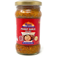 Rani Peanut Garlic Chutney Glass Jar, Ready to eat 10.5oz (300g) Vegan ~ Gluten Friendly | NON-GMO | No Colors | Indian Origin