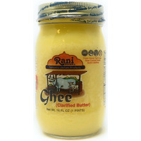 Rani Pure Natural Ghee from Grass Fed Cows (Clarified Butter) 1lb (16oz) ~ Glass Jar | Paleo Friendly | Keto Friendly | Gluten Free