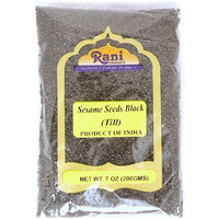 Rani Sesame Seeds Whole Black, Raw (Kala Till) 7oz (200g) ~ All Natural | Gluten Friendly | NON-GMO | Vegan | Indian Origin.