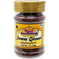 Rani Sumac (Sumak) Spice Ground Powder 3oz (85g) ~ All Natural, Salt-Free | Vegan | No Colors | Gluten Friendly  | NON-GMO