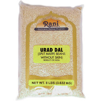 Rani Urid / Urad Dal (Split Matpe Beans) Lentils 8lb (3.6kg) Bulk ~ All Natural | Indian Origin | Gluten Friendly | Non-GMO | Vegan