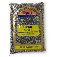 Rani Urid / Urad Split (Matpe beans split with skin) Indian Lentils 4lb (64oz) ~ All Natural | Indian Origin | Gluten Free Ingredients | NON-GMO | Vegan