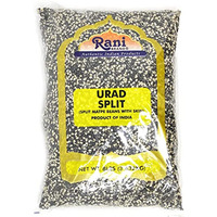 Rani Urid / Urad Split (Matpe beans split with skin) Indian Lentils 8lbs (128oz) 8 Pound ~ All Natural | Indian Origin | Gluten Friendly | NON-GMO | Vegan