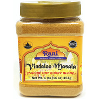 Rani Vindaloo Curry Masala Natural Indian Spice Blend 16oz (1lb) 454g ~ Salt Free | Vegan | Gluten Friendly | NON-GMO | No colors