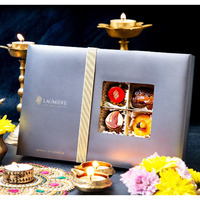 Laumiere Gourmet Fruits - Diwali Collection - Rectangle - Dried Fruits and Nuts Box - Indian Mithai - Sweets - Vegetarian - Healthy