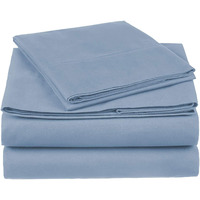 100% Cotton Sheet Set - 500 Thread Count (Piece:6 PIECE, Size:QUEEN, Color:BLUE)