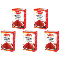 Pack of 5 - Aachi Red Chilli Powder - 200 Gm (7 Oz)