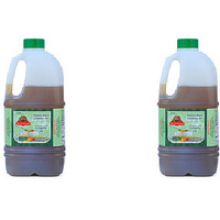 Pack of 2 - Chettinad Nattu Mara Chekku Oil Wood Cold Pressed Gingelly Oil - 1 L (33.8 Fl Oz)
