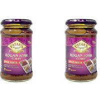 Pack of 2 - Patak's Rogan Josh Curry Spice Paste Medium - 10 Oz (283 Gm)