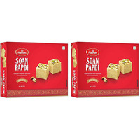 Pack of 2 - Haldiram's Soan Papdi Desi Ghee - 500 Gm (17.63 Oz) [Fs]