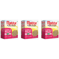 Pack of 3 - Manna Pearled Unpolished Ethnic Millets Little Millets - 500 Gm (17 Oz)