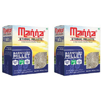 Pack of 2 - Manna Pearled Unpolished Ethnic Millets Barnyard Millet - 1.1 Lb (500 Gm)