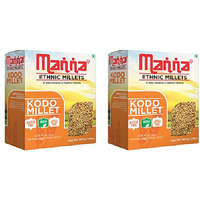 Pack of 2 - Manna Pearled Unpolished Ethnic Millets Kodo Millet - 500 Gm (1.1 Lb)
