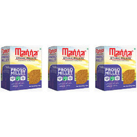 Pack of 3 - Manna Pearled Unpolished Ethnic Millets Proso Millet - 500 Gm (17 Oz)