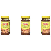 Pack of 3 - Priya Ginger Pickle Without Garlic - 300 Gm (10.6 Oz)